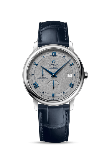 Omega De Ville Prestige Co-Axial 39.5 Power Reserve Stainless Steel / Vintage Grey Silk